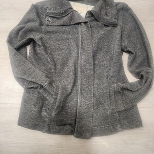 Banana Republic Women's Heather Gray Teddy Jacket